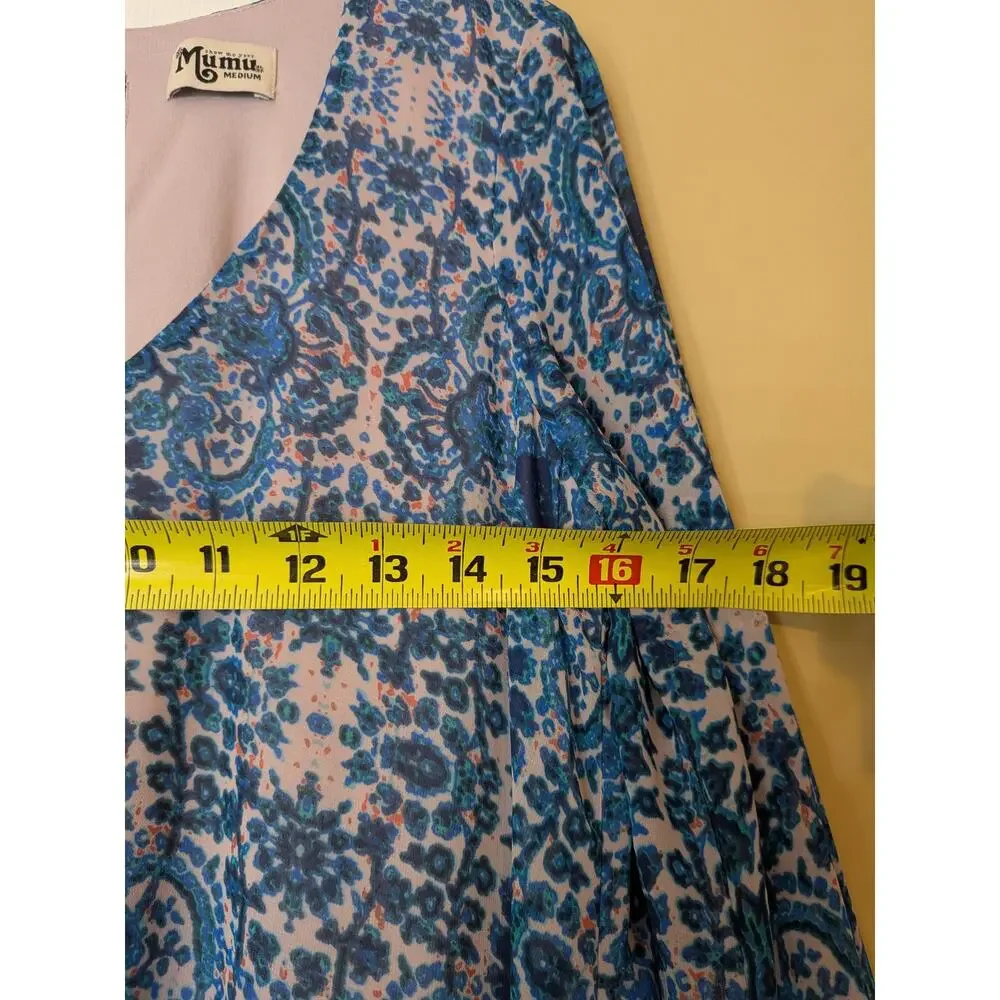 Show Me Your Mumu Donna Michelle Santorini Splash Tunic Mini Dress Size Medium - Picture 8 of 9